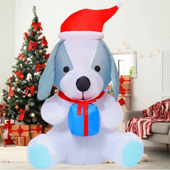 Holiday 5 Ft Christmas Inflatables Dog Outdoor Decorations Poshmark